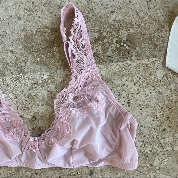 Gianantonio PALADINI Pink Lace Bra USA 36 Italy size 3 - Picture 3 of 11